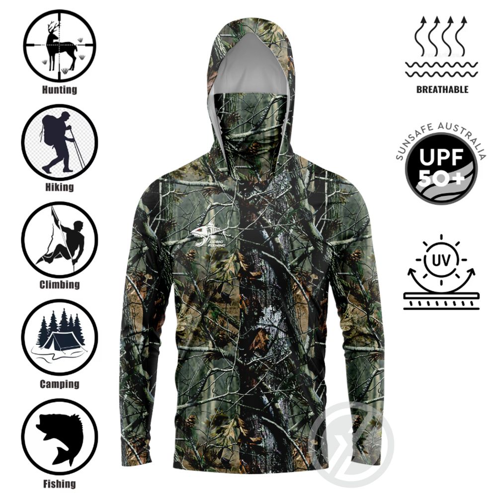 UPF50+ 후드 낚시 셔츠 내장형 페이스 가이터 3D - Fishing Shirt Uv Protection 리뷰 및 가격