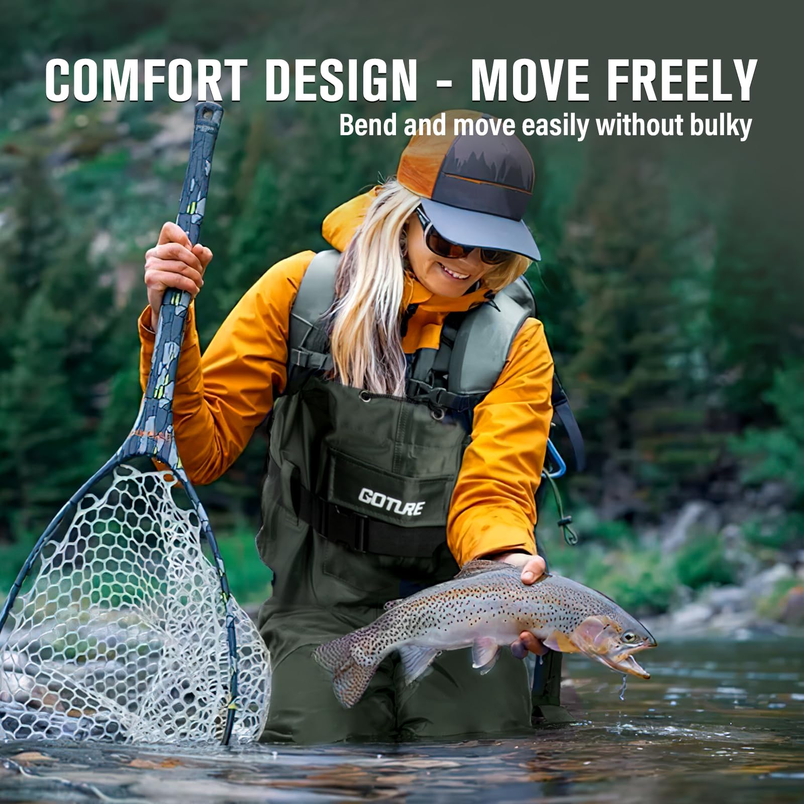 고투어 경량 체스트 웨이더 부트풋 조절 가능한 어깨끈  - Fishing Waders 리뷰 및 가격
