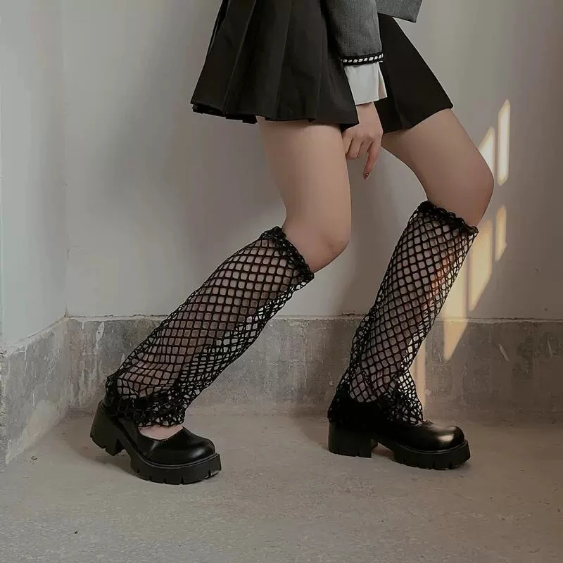 여성 여름 JK 낚시 그물 긴 양말 로리타 스타일 야외 - Fishing Socks 리뷰 및 가격